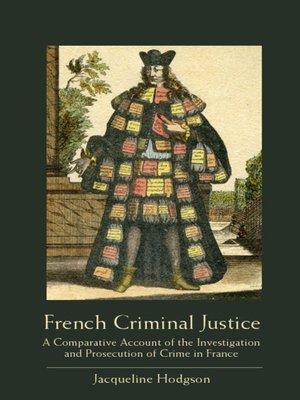 cover image of French Criminal Justice